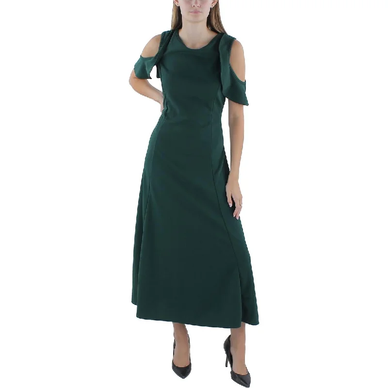 24/7 Comfort Womens Ruffled Cold Shoulder Maxi Dress Comfortable Bohemian Maxi Dress 24/7 Comfort Womens Ruffled Cold Shoulder Maxi Dress Comfortable Bohemian Maxi Dress