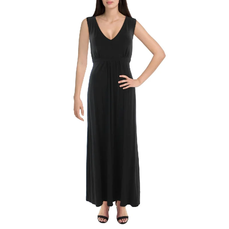 24seven Comfort Apparel Womens Knit Sleeveless Maxi Dress Stylish Empire Waist Maxi Dress 24seven Comfort Apparel Womens Knit Sleeveless Maxi Dress Stylish Empire Waist Maxi Dress