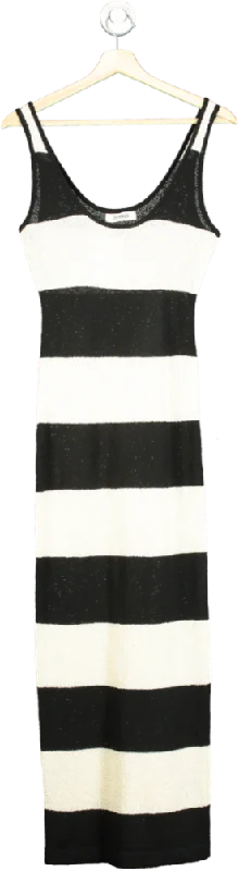 4th + Reckless Black and White Striped Maxi Dress UK 6 Comfortable Maxi Dress with Sleeves 4th + Reckless Black and White Striped Maxi Dress UK 6 Comfortable Maxi Dress with Sleeves