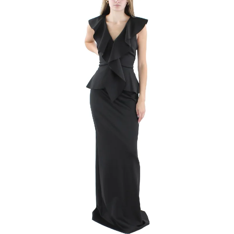 Black Halo Womens Full Length Ruffled Maxi Dress Fashionable Asymmetrical Maxi Dress Black Halo Womens Full Length Ruffled Maxi Dress Fashionable Asymmetrical Maxi Dress