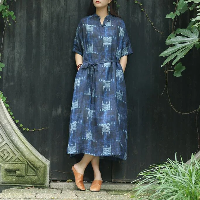 Chic o neck tie waist linen dress Organic Outfits blue black Plaid Maxi Dress Summer Fashionable Off-Shoulder Maxi Dress Chic o neck tie waist linen dress Organic Outfits blue black Plaid Maxi Dress Summer Fashionable Off-Shoulder Maxi Dress