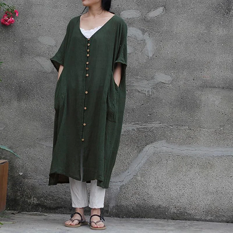Classy linen clothes For Women Fine Loose Big Pockets maxi dress Fashionable Faux Wrap Maxi Dress Classy linen clothes For Women Fine Loose Big Pockets maxi dress Fashionable Faux Wrap Maxi Dress