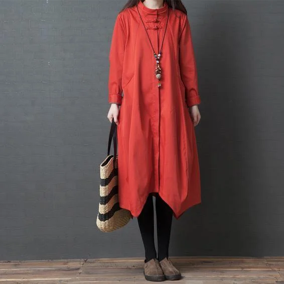 DIY long sleeve cotton Long Shirts stylish Wardrobes red Maxi Dress spring Comfortable Maxi Dress with Sleeves DIY long sleeve cotton Long Shirts stylish Wardrobes red Maxi Dress spring Comfortable Maxi Dress with Sleeves