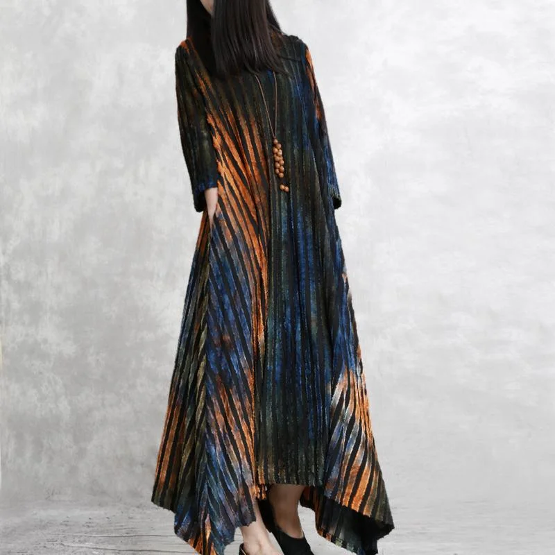 Elegant asymmetric hem cotton Robes Metropolitan Museum Sleeve black Maxi Dress spring Comfortable Cotton Maxi Dress Elegant asymmetric hem cotton Robes Metropolitan Museum Sleeve black Maxi Dress spring Comfortable Cotton Maxi Dress