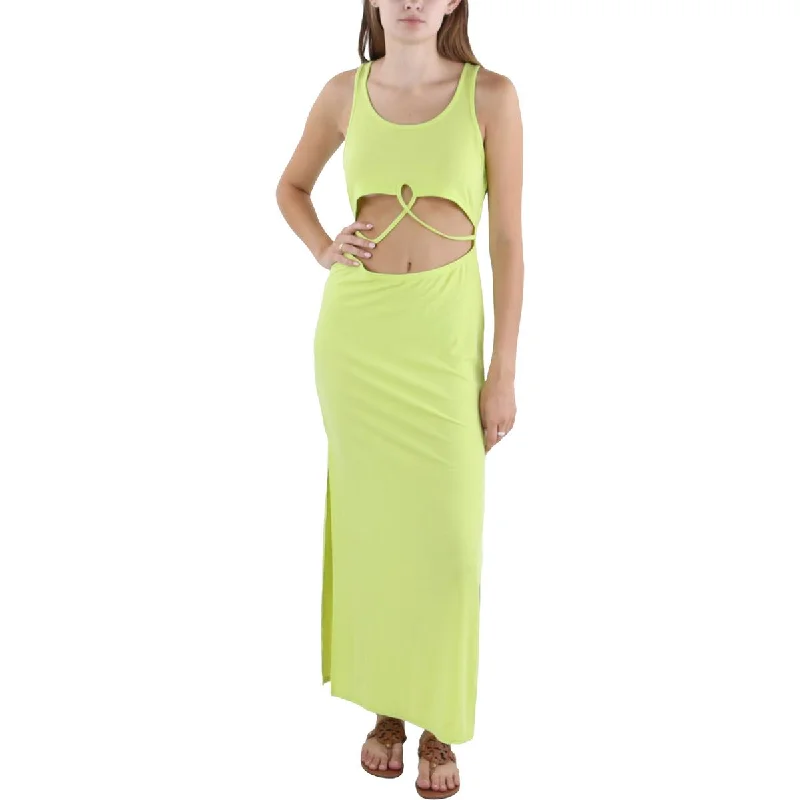 Jolie & Joy by FCT With Love Womens Ribbed Knit Long Maxi Dress Cozy Maxi Dress with Slit