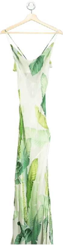 Karen Millen Green Tropical Palm Print Beach Strappy Maxi Dress UK XS Elegant Velvet Maxi Dress Karen Millen Green Tropical Palm Print Beach Strappy Maxi Dress UK XS Elegant Velvet Maxi Dress