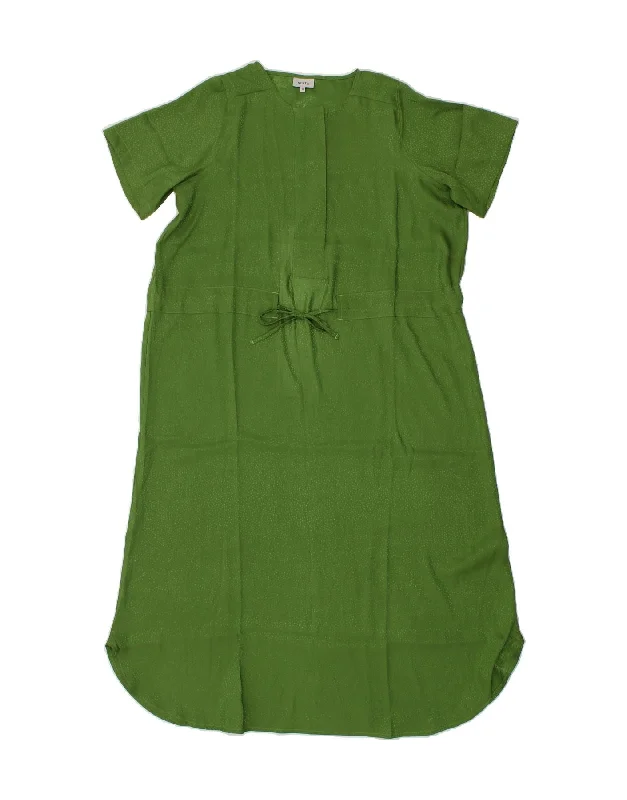 NEXT Womens Maxi Dress UK 16 Large Green Spotted Polyester Stylish Maxi Dress with Frills NEXT Womens Maxi Dress UK 16 Large Green Spotted Polyester Stylish Maxi Dress with Frills