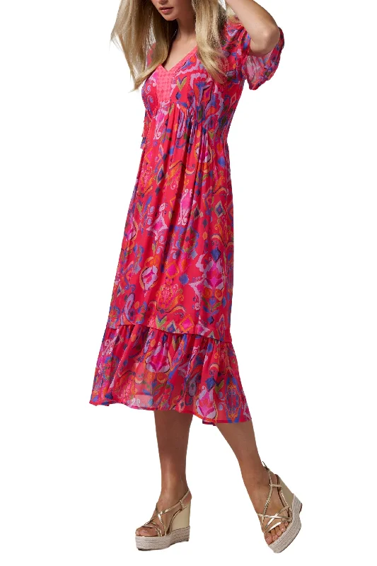 FESTIVE MIDI DRESS - LS2809 Fashionable Casual Midi Dress