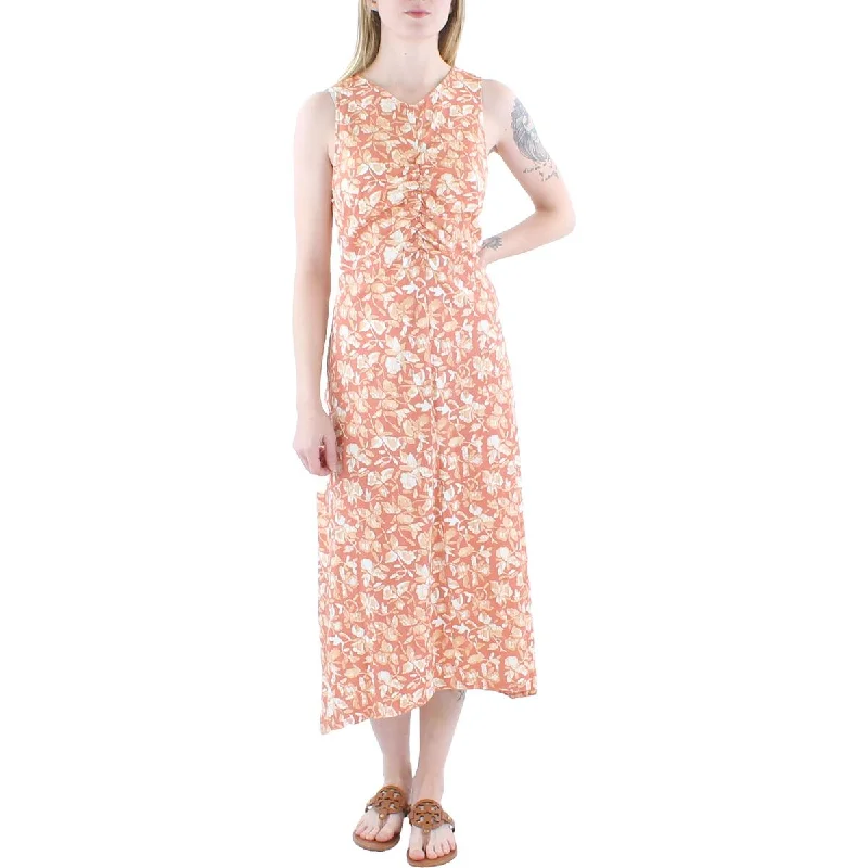 Soft Joie Womens Elliot Floral Sleeveless Midi Dress Fashionable Fitted Midi Dress