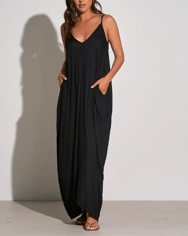 2024 Elan Maxi Dress w/ Pockets - Ry5060 Maxi Fashionable High-Low Maxi Dress