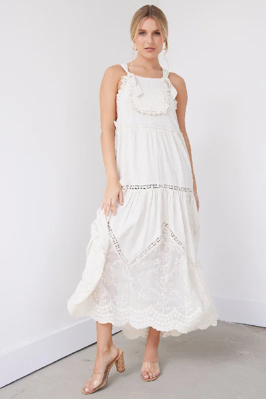 SALE - Isabelle Lace Detail Maxi Dress Casual Maxi Dress with Pockets