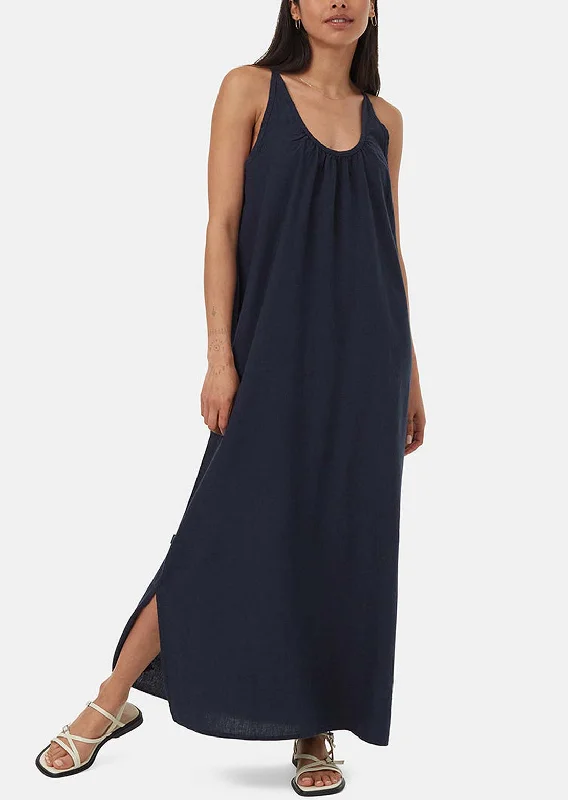 Tentree Women's Hemp Reversible Maxi Dress Comfortable Bohemian Maxi Dress