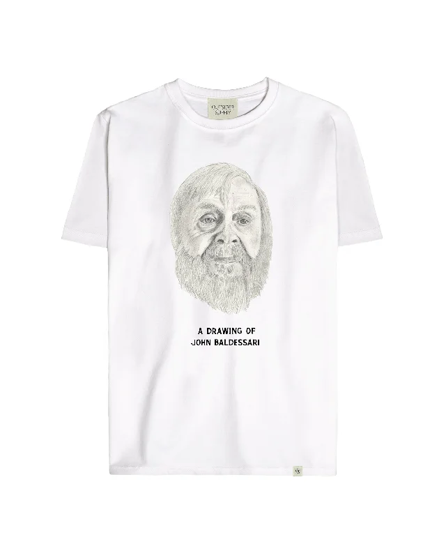 A Drawing of John Baldessari Heavyweight Tee Chenille Blend Fleece Blend Nylon Blend A Drawing of John Baldessari Heavyweight Tee Chenille Blend Fleece Blend Nylon Blend