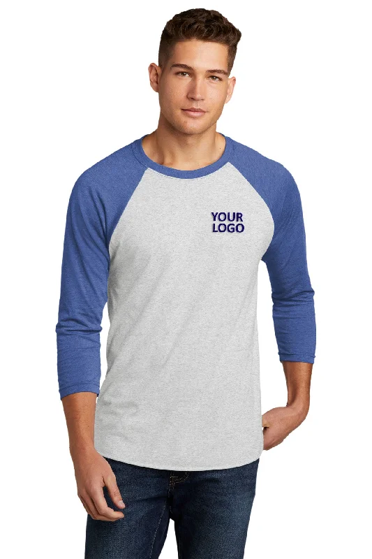 Next Level 3/4-Sleeve Custom Raglan Tee's, Vintage Royal/ Heather White Hooded Caped Shawl Collar Next Level 3/4-Sleeve Custom Raglan Tee's, Vintage Royal/ Heather White Hooded Caped Shawl Collar