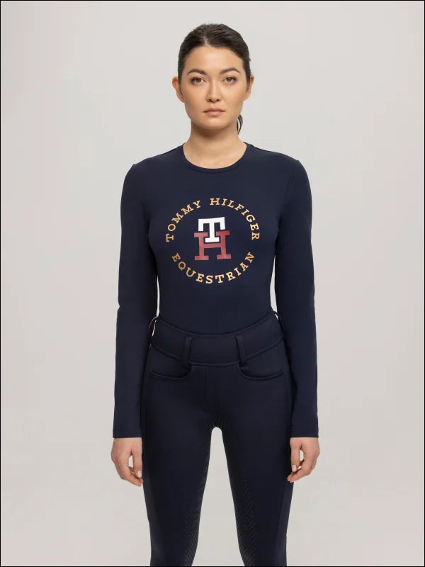Tommy Hilfiger Women's Ohio Graphic Training T-Shirt - Desert Sky Spandex Blend Rayon Blend Denim Blend Tommy Hilfiger Women's Ohio Graphic Training T-Shirt - Desert Sky Spandex Blend Rayon Blend Denim Blend
