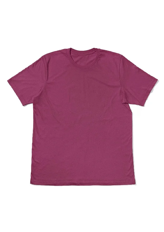 Perfect TShirt Co Womens Original Boyfriend T-Shirt Raspberry Red Print Jacquard Patchwork Perfect TShirt Co Womens Original Boyfriend T-Shirt Raspberry Red Print Jacquard Patchwork