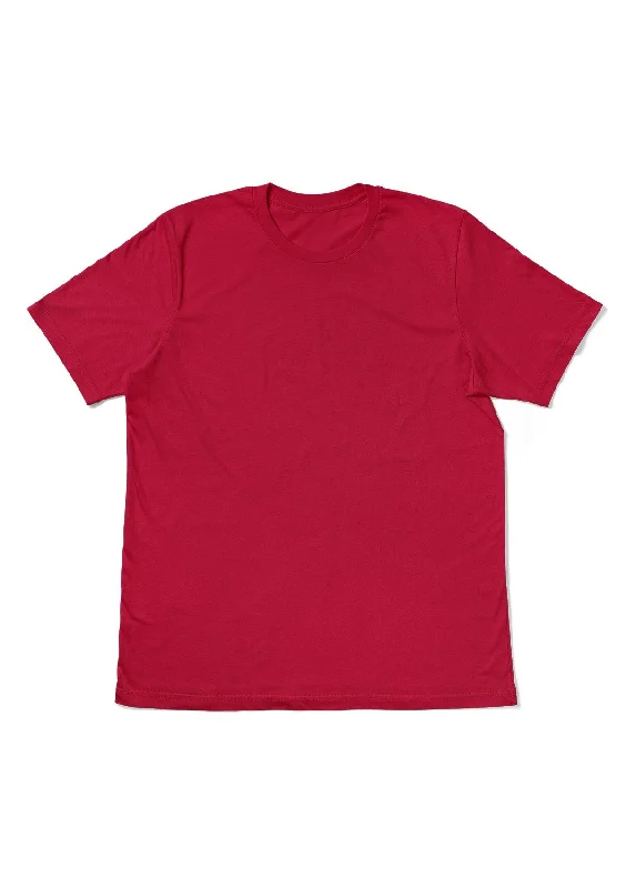 Perfect TShirt Co Womens Original Boyfriend T-Shirt - Raving Red Silk Blend Satin Velvet Perfect TShirt Co Womens Original Boyfriend T-Shirt - Raving Red Silk Blend Satin Velvet