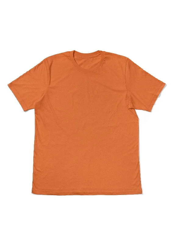 Perfect TShirt Co Womens Original Boyfriend T-Shirt - Yummy Orange Basic T-Shirt Crew Neck Short Sleeve Perfect TShirt Co Womens Original Boyfriend T-Shirt - Yummy Orange Basic T-Shirt Crew Neck Short Sleeve