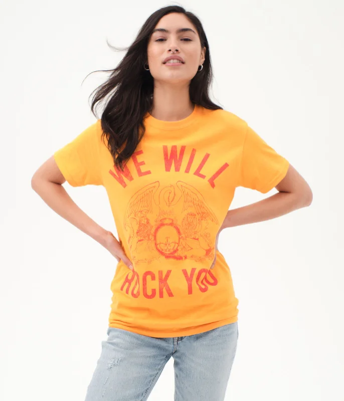 Aeropostale Queen We Will Rock You Boyfriend Tee Casual Formal Business