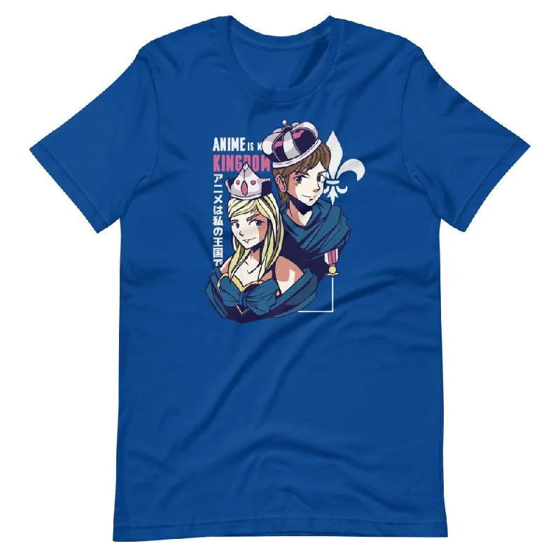 Anime King And Queen Short-Sleeve Unisex T-Shirt Polka Dot Checkered Tartan