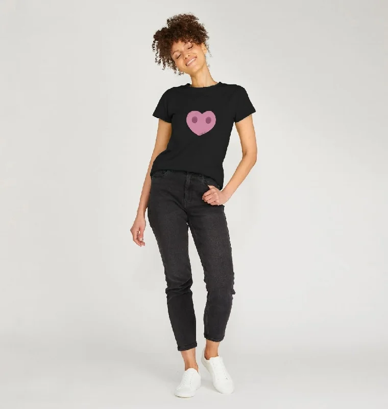 Women's Compassion Heart T-Shirt Basic T-Shirt Crew Neck Short Sleeve