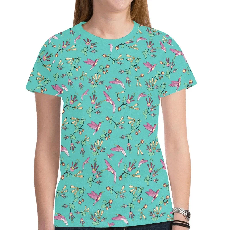 Swift Pastel T-shirt for Women Welt Pockets Slit Pockets