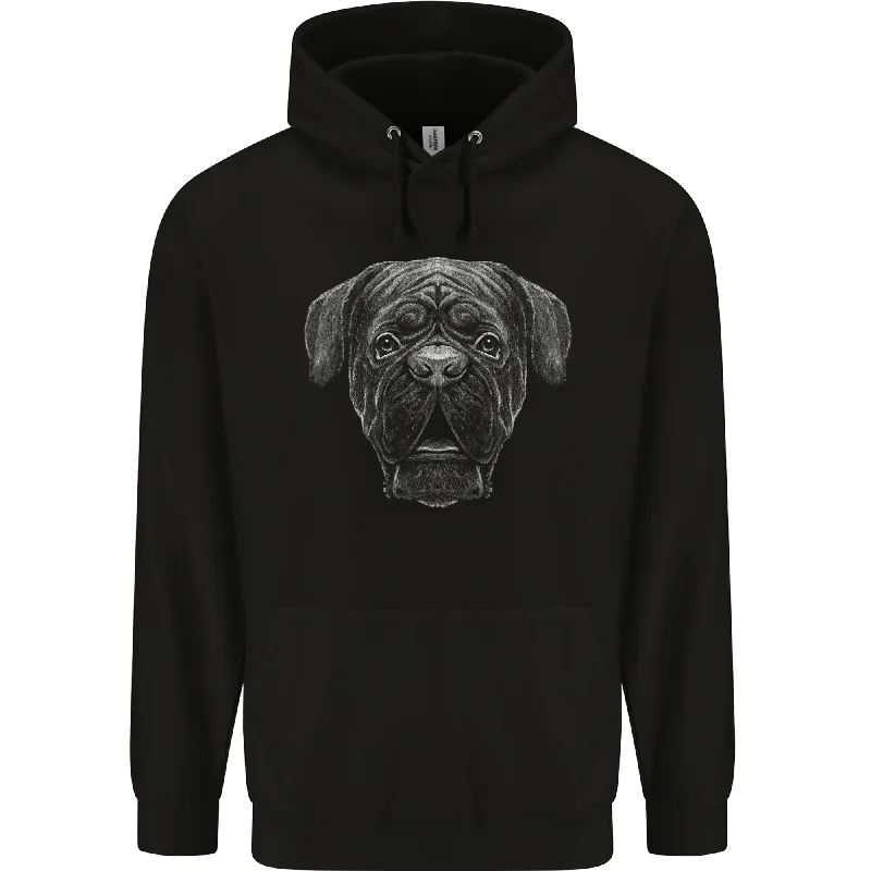 A French Mastiff Dog Dogue Bordeaux Mens 80% Cotton Hoodie Hoodie with Batwing Sleeves Loose Dramatic A French Mastiff Dog Dogue Bordeaux Mens 80% Cotton Hoodie Hoodie with Batwing Sleeves Loose Dramatic