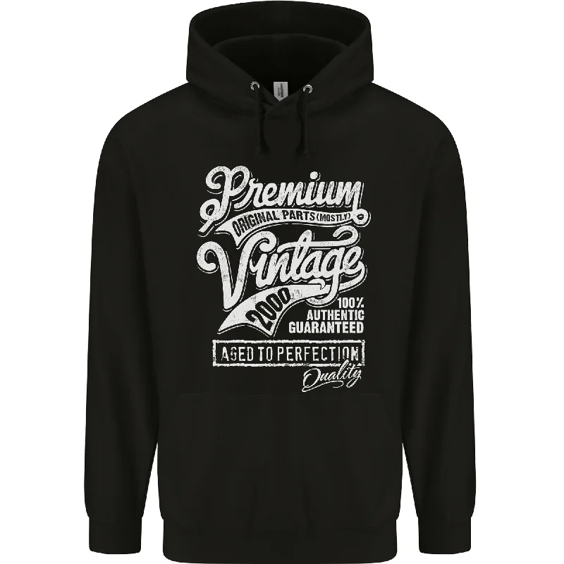 Aged to Perfection Vintage 24th Birthday 2000 Mens 80% Cotton Hoodie Graphic Hoodie Design Print