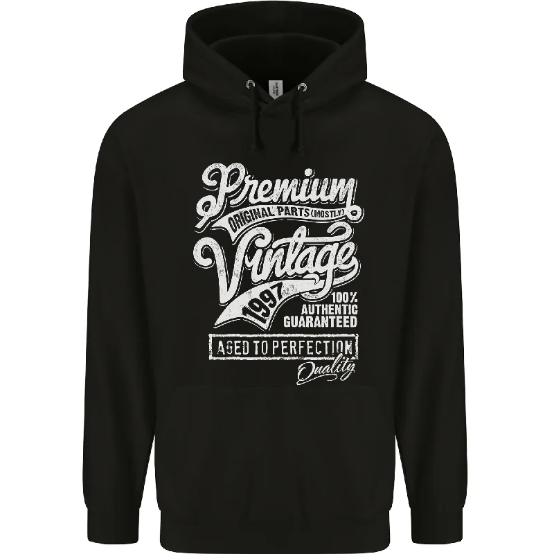 Aged to Perfection Vintage 27th Birthday 1997 Mens 80% Cotton Hoodie Hoodie with Thumb Holes Functional Cozy