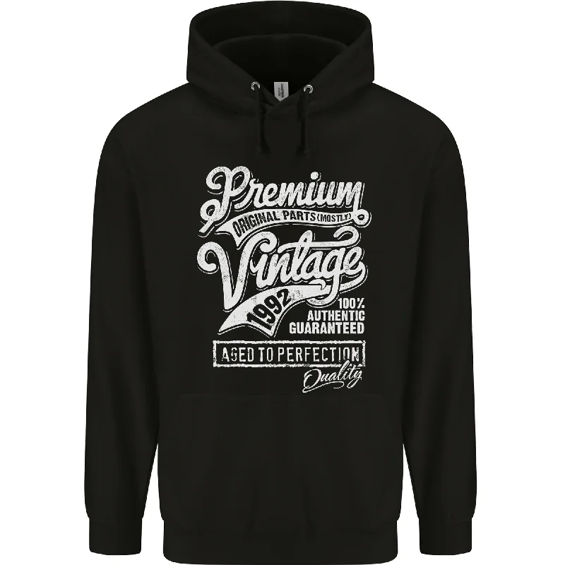 Aged to Perfection Vintage 32nd Birthday 1992 Mens 80% Cotton Hoodie Hoodie with Oversized Fit Loose Comfortable