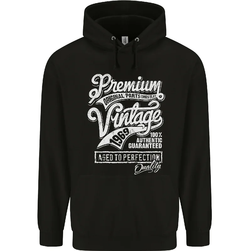 Aged to Perfection Vintage 55th Birthday 1969 Mens 80% Cotton Hoodie Hoodie with Oversized Fit Loose Comfortable