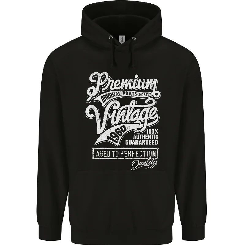 Aged to Perfection Vintage 64th Birthday 1960 Mens 80% Cotton Hoodie Hoodie with Back Slit Movement Comfort