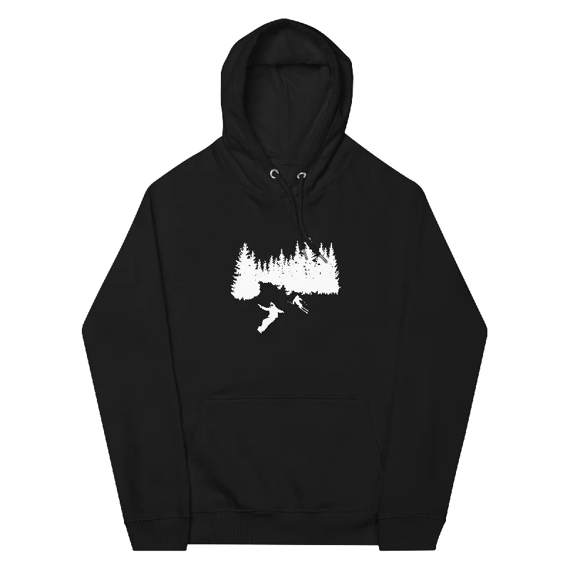 Bäume - Snowboarding - Skifahren - Unisex Premium Organic Hoodie Hoodie with Hem Drawcord Adjustable Customizable Bäume - Snowboarding - Skifahren - Unisex Premium Organic Hoodie Hoodie with Hem Drawcord Adjustable Customizable
