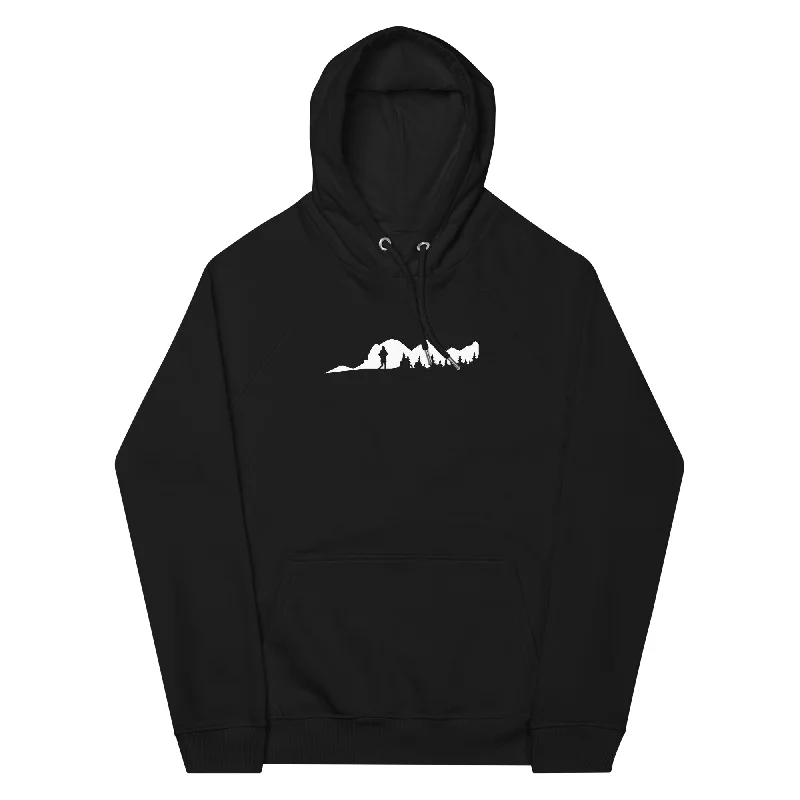 Berge - Bäume - Wandern - Unisex Premium Organic Hoodie Hoodie with Color Block Contrast Stylish Berge - Bäume - Wandern - Unisex Premium Organic Hoodie Hoodie with Color Block Contrast Stylish