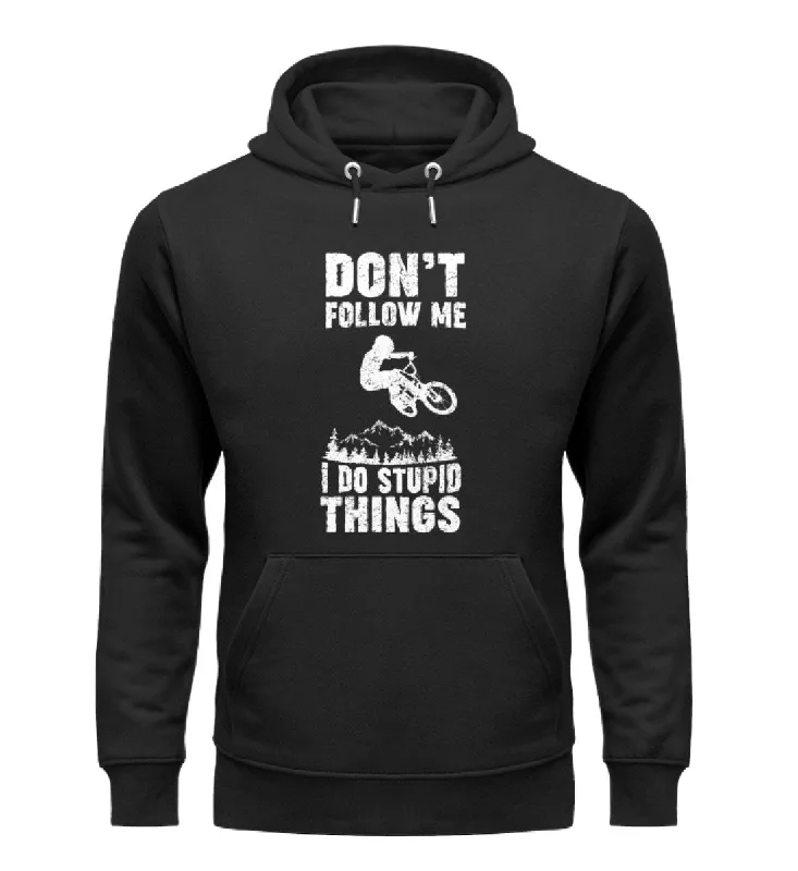 Don't follow me i do stupid things - Unisex Premium Organic Hoodie Hoodie with Side Slits Relaxed Casual Don't follow me i do stupid things - Unisex Premium Organic Hoodie Hoodie with Side Slits Relaxed Casual