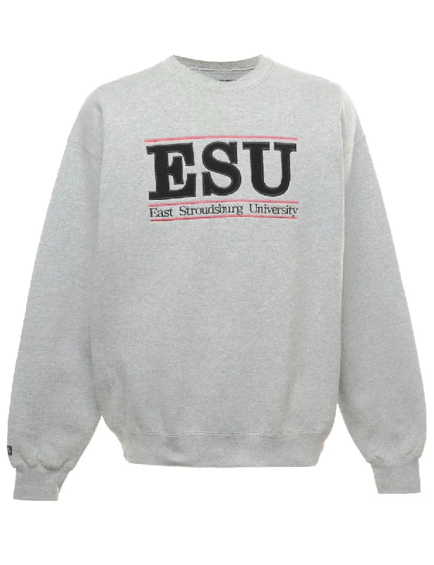 ESU Sweatshirt - L Hoodie with Hem Ribbing Snug Secure