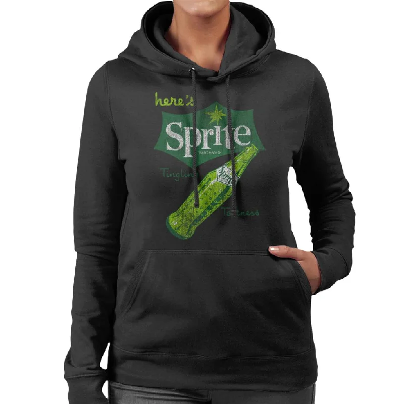 Heres Sprite Tingling Tartness Retro Women's Hooded Sweatshirt Hoodie with Hood Adjustable Protection Heres Sprite Tingling Tartness Retro Women's Hooded Sweatshirt Hoodie with Hood Adjustable Protection