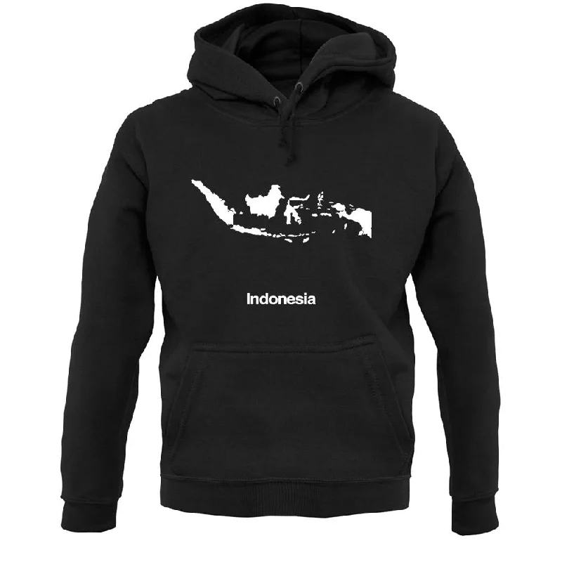 Indonesia Silhouette Unisex Hoodie Hoodie with Slim Fit Tailored Modern