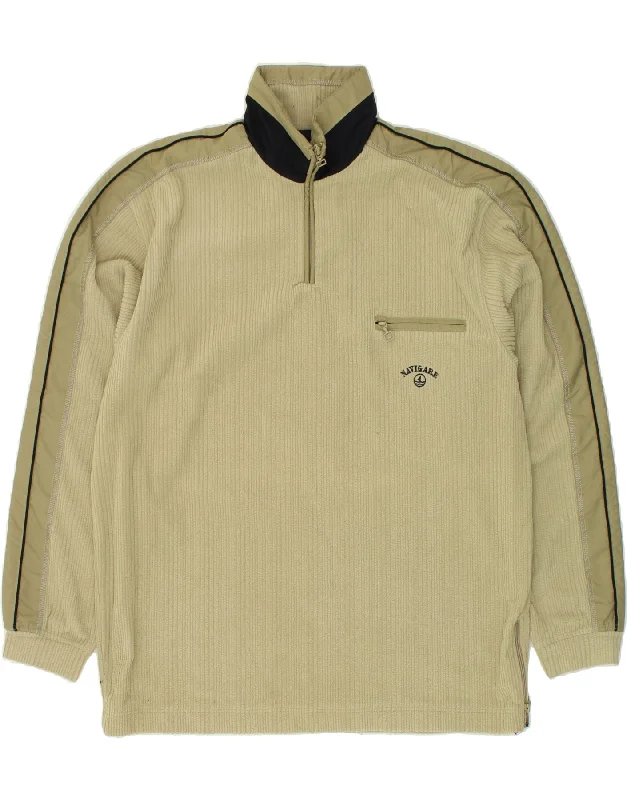 NAVIGARE Mens Zip Neck Sweatshirt Jumper XL Green Polyester Hoodie with Belted Waist Structured Tailored NAVIGARE Mens Zip Neck Sweatshirt Jumper XL Green Polyester Hoodie with Belted Waist Structured Tailored