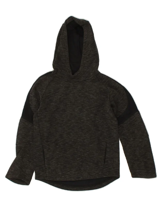 PUMA Boys Hoodie Jumper 9-10 Years Medium Grey Cotton Hoodie with Relaxed Fit Easy Casual PUMA Boys Hoodie Jumper 9-10 Years Medium Grey Cotton Hoodie with Relaxed Fit Easy Casual