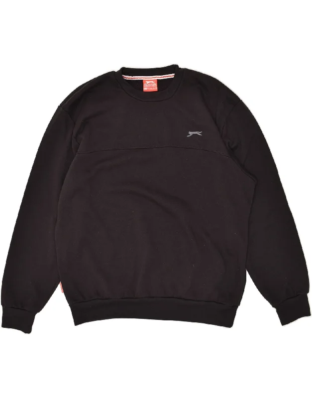 SLAZENGER Mens Sweatshirt Jumper XL Black Polyester Hoodie with Magnetic Closure Innovative Modern SLAZENGER Mens Sweatshirt Jumper XL Black Polyester Hoodie with Magnetic Closure Innovative Modern