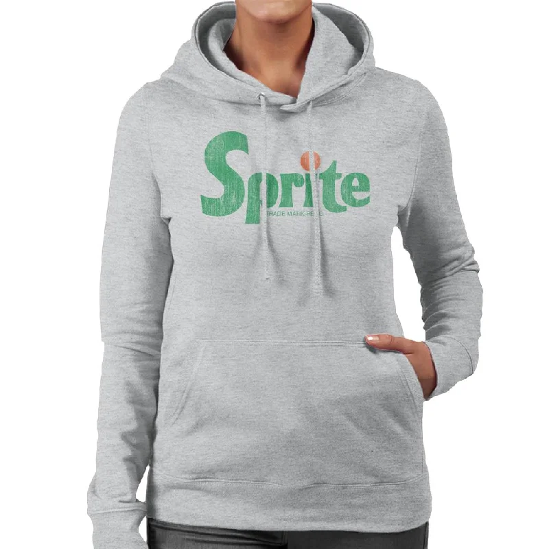 Sprite 70s Orange Dot Logo Women's Hooded Sweatshirt Hoodie with Hem Patch Decorative Personalized Sprite 70s Orange Dot Logo Women's Hooded Sweatshirt Hoodie with Hem Patch Decorative Personalized