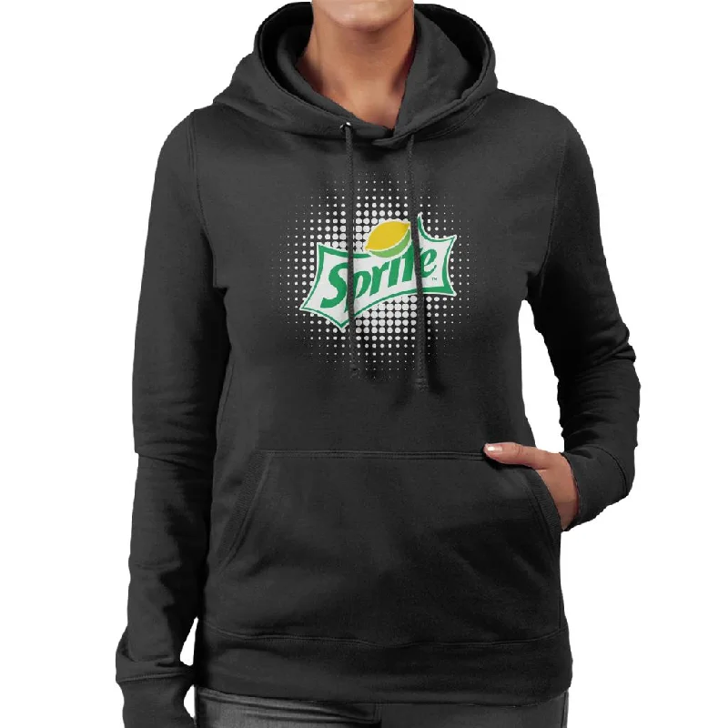 Sprite Double Lemon Logo Women's Hooded Sweatshirt Hoodie with Elastic Waist Stretchable Comfortable Sprite Double Lemon Logo Women's Hooded Sweatshirt Hoodie with Elastic Waist Stretchable Comfortable