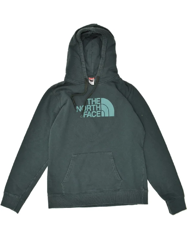 THE NORTH FACE Womens Graphic Hoodie Jumper UK 16 Large Green Cotton Hoodie with Slit Hem Functional Movement THE NORTH FACE Womens Graphic Hoodie Jumper UK 16 Large Green Cotton Hoodie with Slit Hem Functional Movement