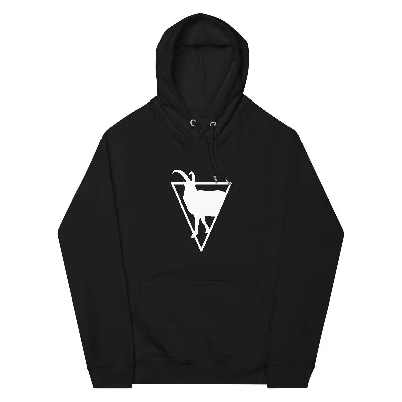 Triagnle - Goat - Unisex Premium Organic Hoodie Hoodie with Side Slits Relaxed Casual Triagnle - Goat - Unisex Premium Organic Hoodie Hoodie with Side Slits Relaxed Casual