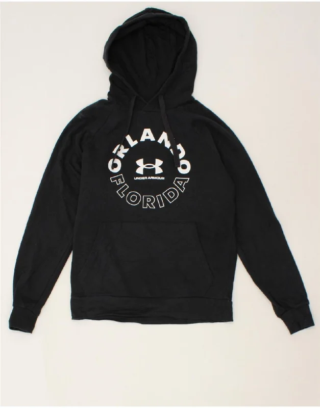 UNDER ARMOUR Mens Heat Gear Graphic Hoodie Jumper Small Black Cotton Hoodie with Fur Luxurious Winter UNDER ARMOUR Mens Heat Gear Graphic Hoodie Jumper Small Black Cotton Hoodie with Fur Luxurious Winter