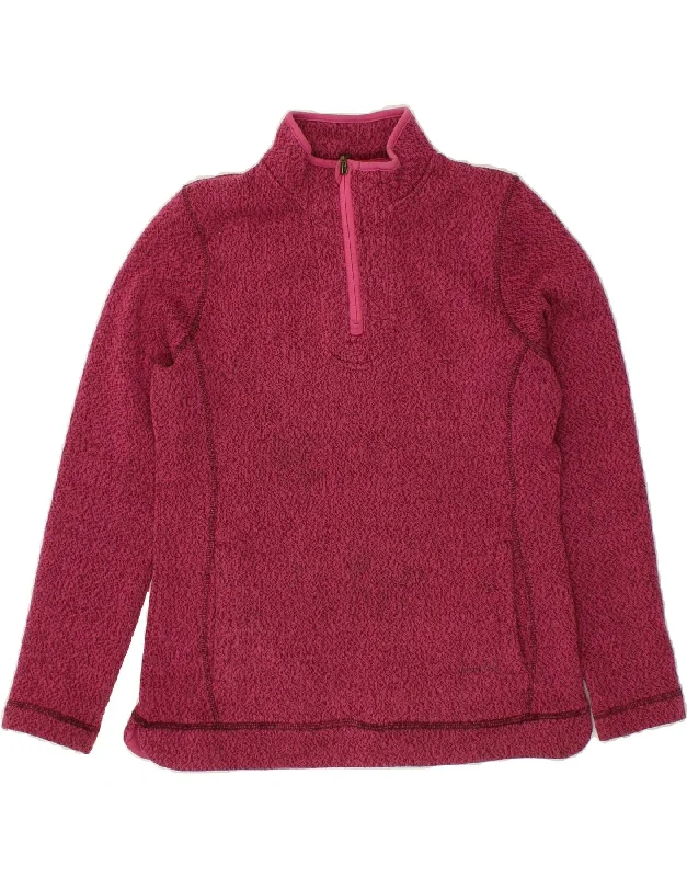 WEIRD FISH Womens Zip Neck Sweatshirt Jumper UK 12 Medium Pink Polyester Hoodie with Double Zipper Versatile Adjustable WEIRD FISH Womens Zip Neck Sweatshirt Jumper UK 12 Medium Pink Polyester Hoodie with Double Zipper Versatile Adjustable