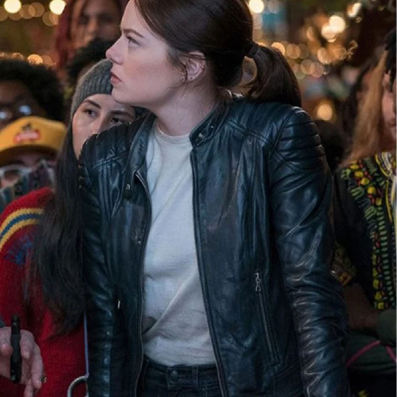 Double Tap Emma Stone Biker Leather Jacket Notch Collar Jacket Peter Pan Collar Jacket Cowl Neck Jacket Double Tap Emma Stone Biker Leather Jacket Notch Collar Jacket Peter Pan Collar Jacket Cowl Neck Jacket