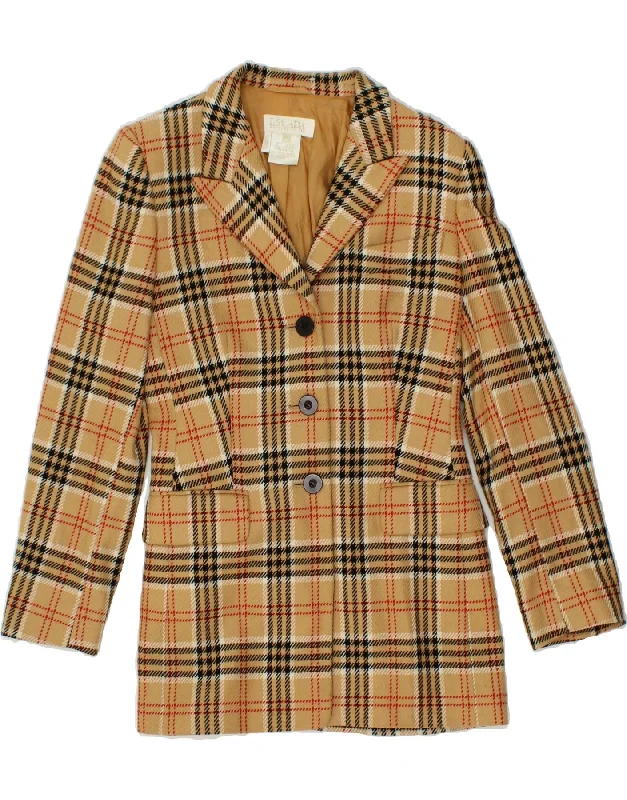 ESCADA Womens by Margaretha Ley 3 Button Blazer Jacket EU 34 XS Beige Quilted Jacket Puffer Jacket Insulated Jacket ESCADA Womens by Margaretha Ley 3 Button Blazer Jacket EU 34 XS Beige Quilted Jacket Puffer Jacket Insulated Jacket