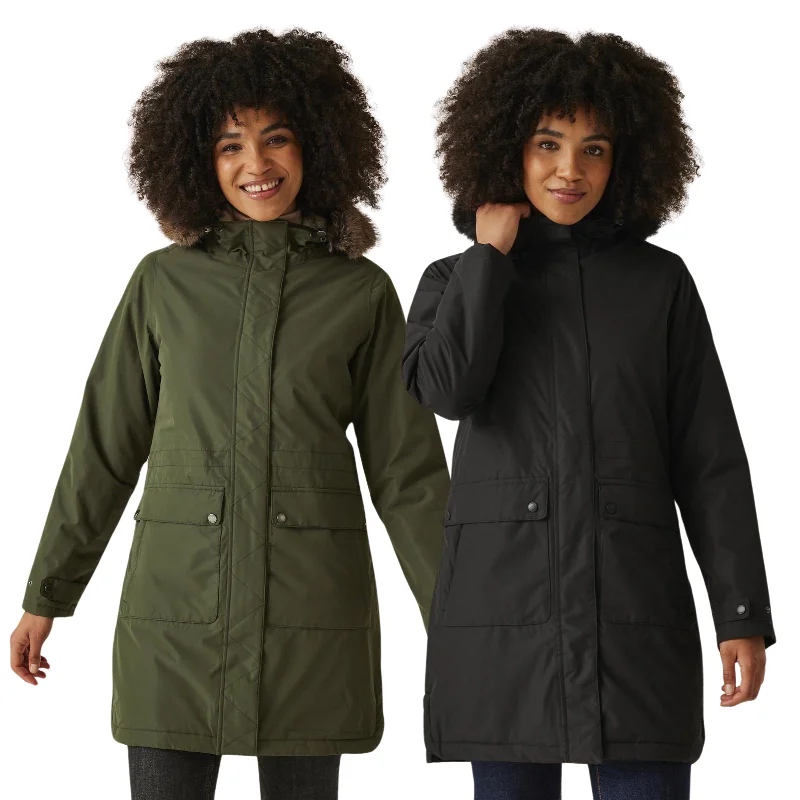 Regatta Womens Sabinka II Fur Trim Hood Waterproof Parka Jacket Lace Jacket Ribbed Jacket Sequined Jacket Regatta Womens Sabinka II Fur Trim Hood Waterproof Parka Jacket Lace Jacket Ribbed Jacket Sequined Jacket